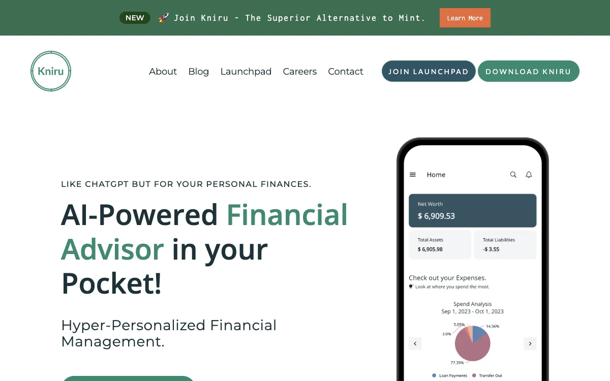 Kniru: Revolutionizing Personal Finance with AI