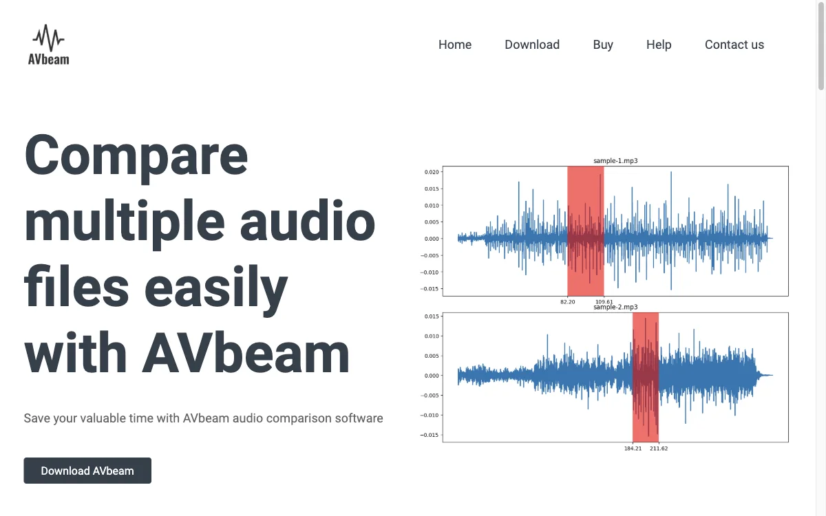 AVbeam: Revolutionizing Audio Comparison