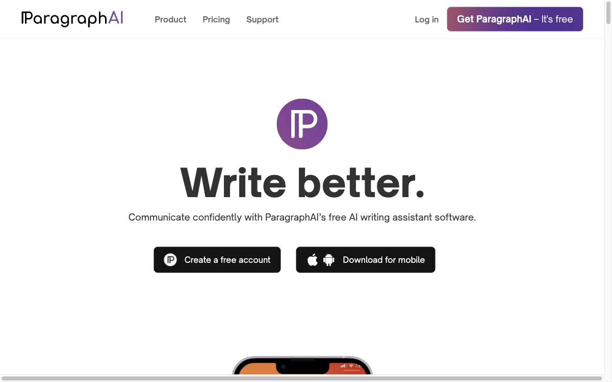 ParagraphAI: The Free AI Writing Assistant for Better Writing