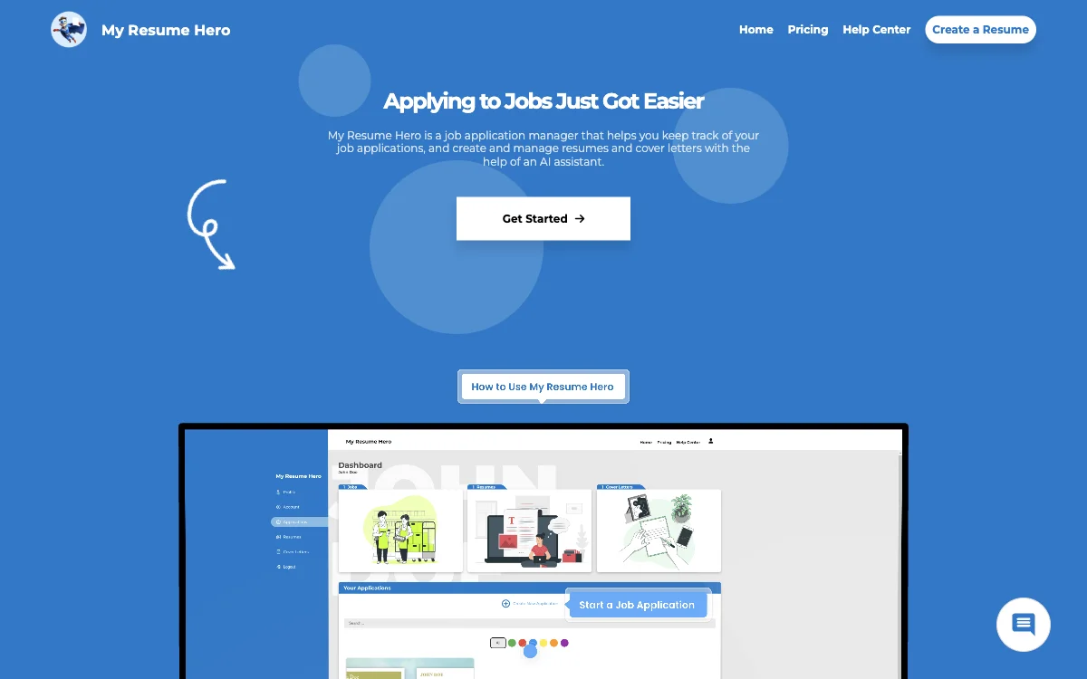 My Resume Hero: Simplify Job Applications with AI Assistance