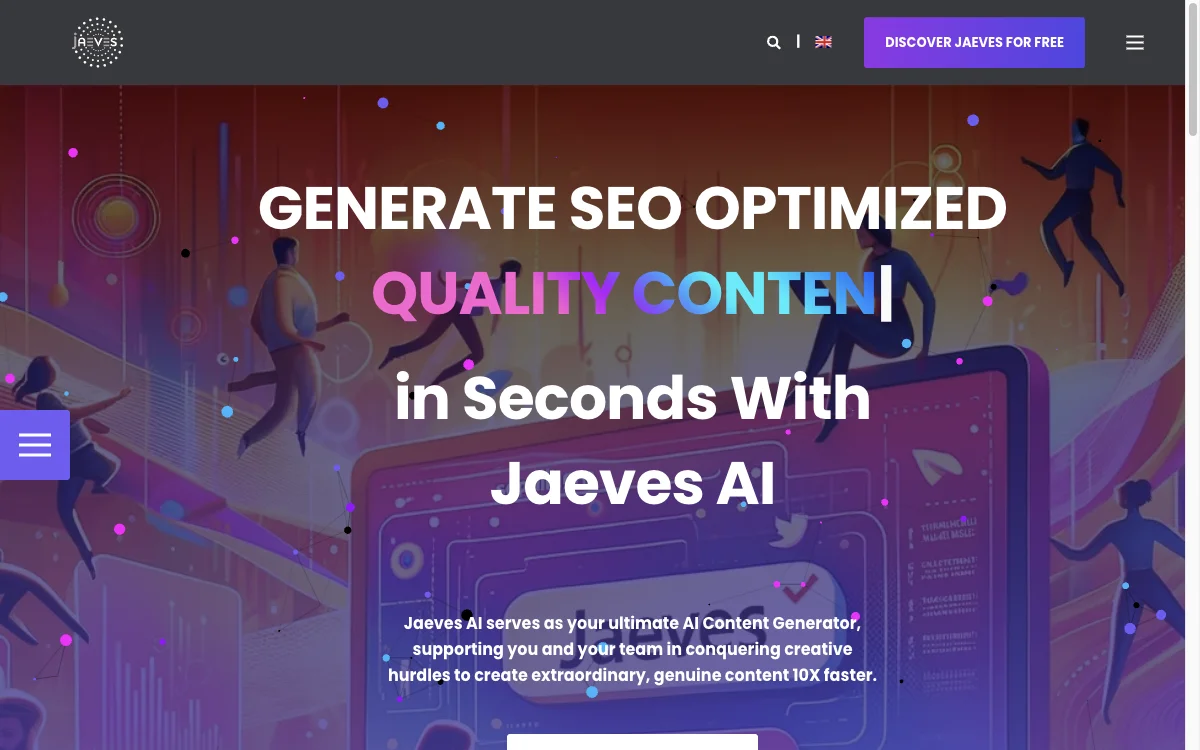 Jaeves AI | Revolutionize Your Content Creation with AI-Powered SEO Optimization