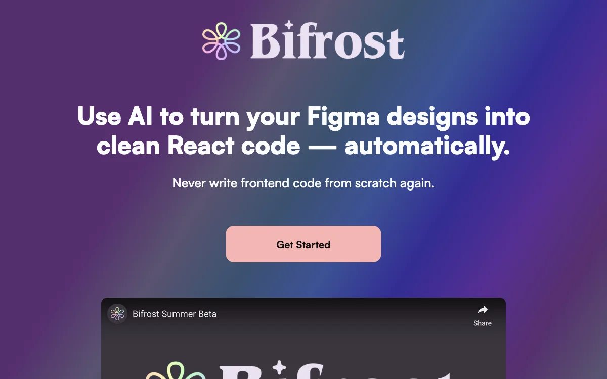 Bifrost: Transform Figma Designs to React Code with AI