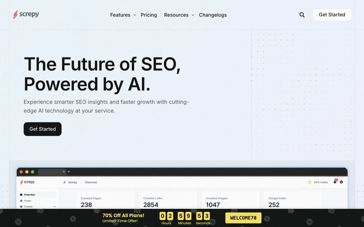 Screpy - Tool SEO Powered by AI cho Tăng trưởng Tối ưu