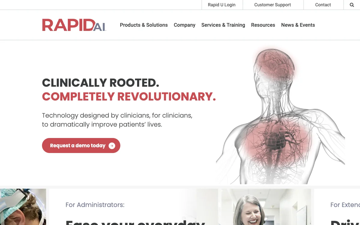 RapidAI: AI-Powered Software for Enhanced Healthcare in Aneurysm, Pulmonary Embolism and Stroke