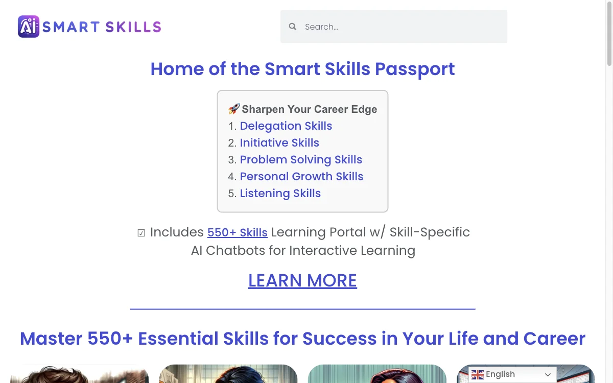 SmartLifeSkills.AI: Empowering Your Career with 550+ Skills