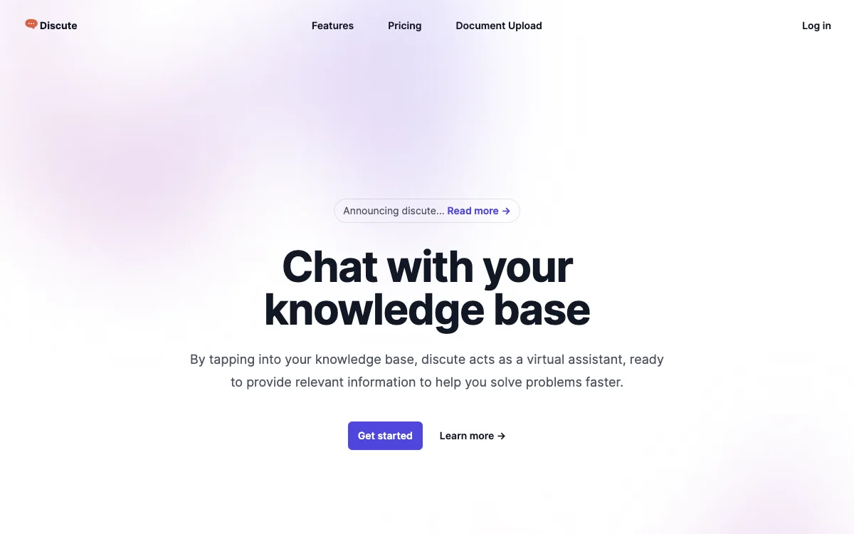 Discute：智能文档聊天助手，快速获取相关信息
