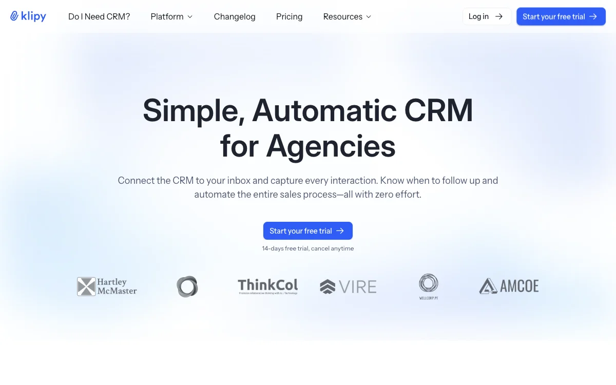 Klipy: The Simplest, Most Effective CRM for Agencies