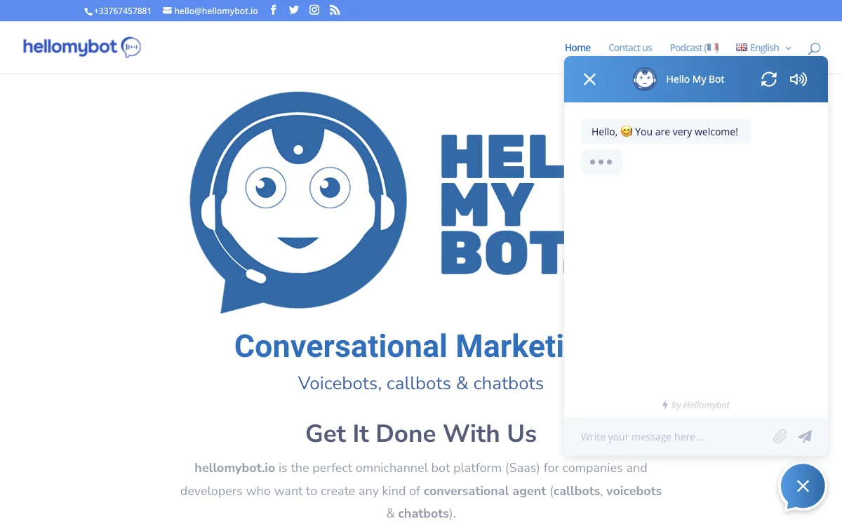 hellomybot.io: Revolutionizing Conversational Agents #VoiceFirst