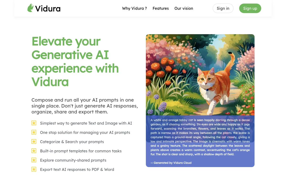 Vidura: Revolutionizing Generative AI Prompt Management