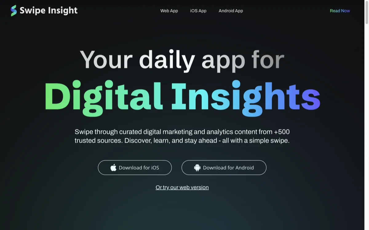 Swipe Insight: Your Daily App for Digital Knowledge and Staying Ahead