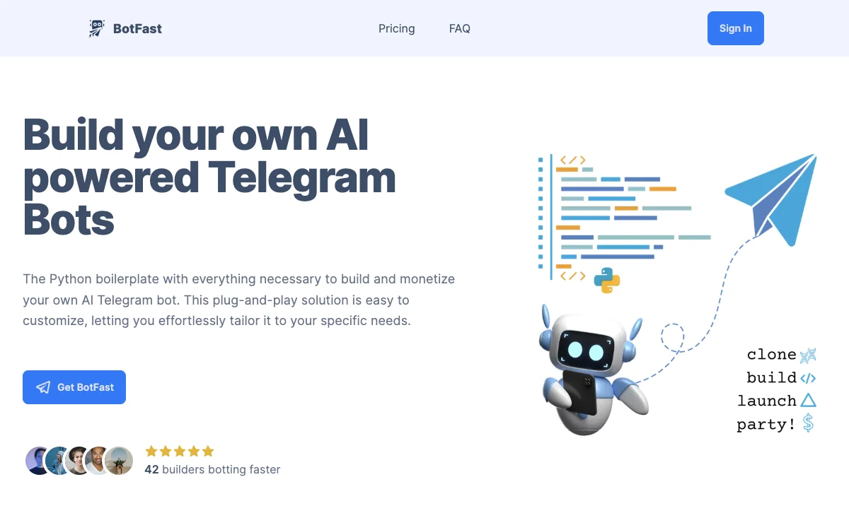 BotFast: Build AI Telegram Bots Easily