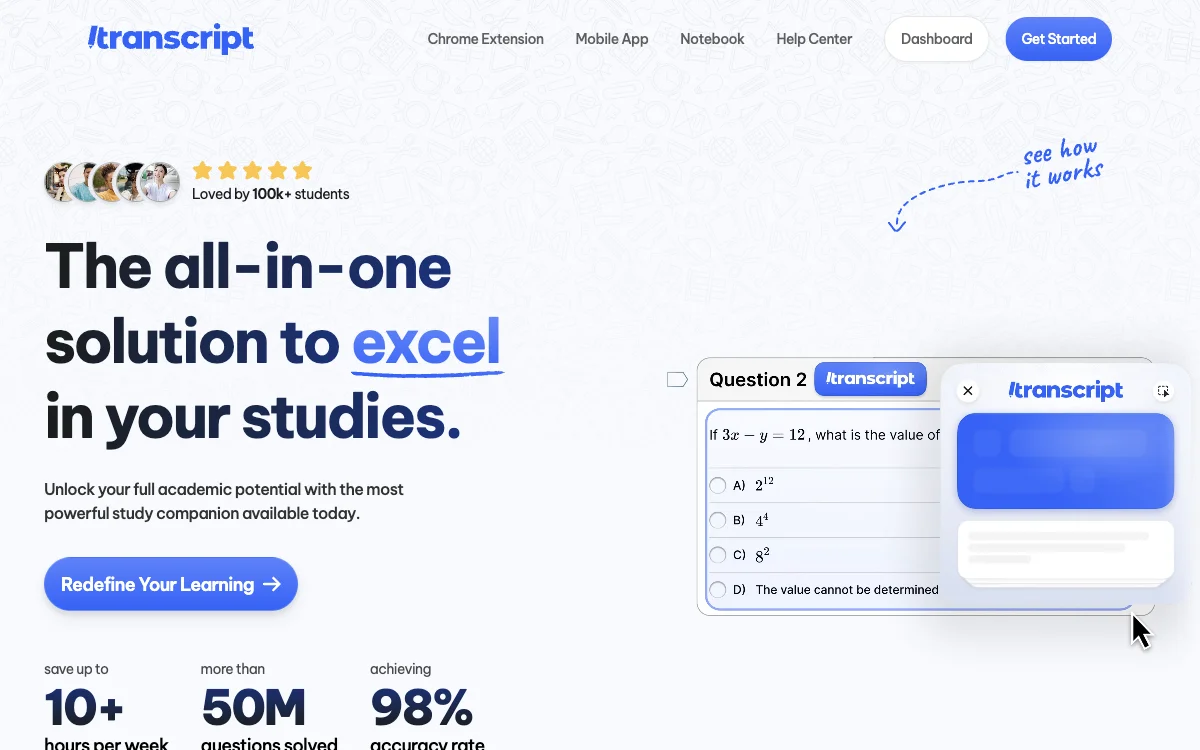 Transcript: The AI Study Companion for Academic Success