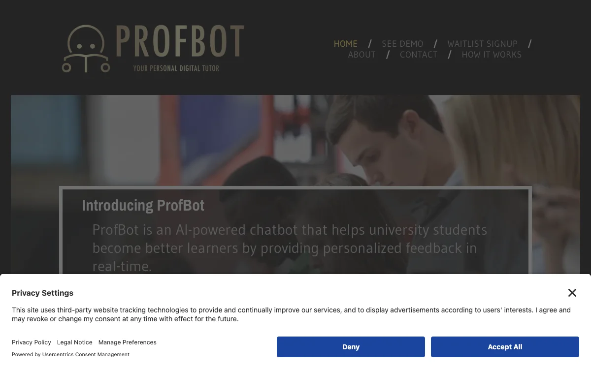 ProfBot: Người hướng dẫn kỹ thuật số cá nhân của bạn