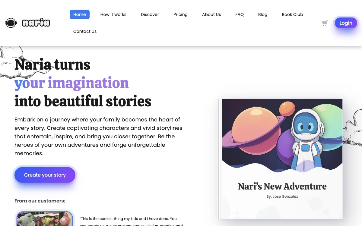 Naria: Transform Your Imagination into Stunning Stories