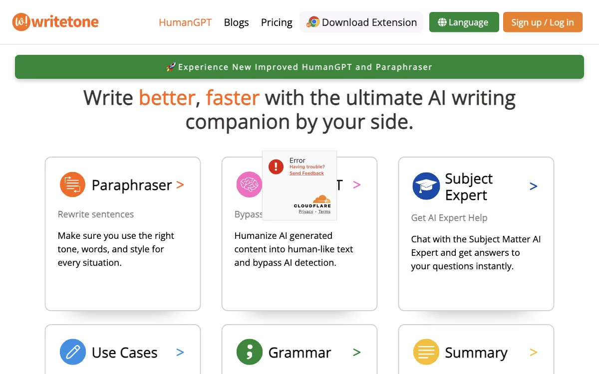 Writetone - Empowering Your Writing with AI