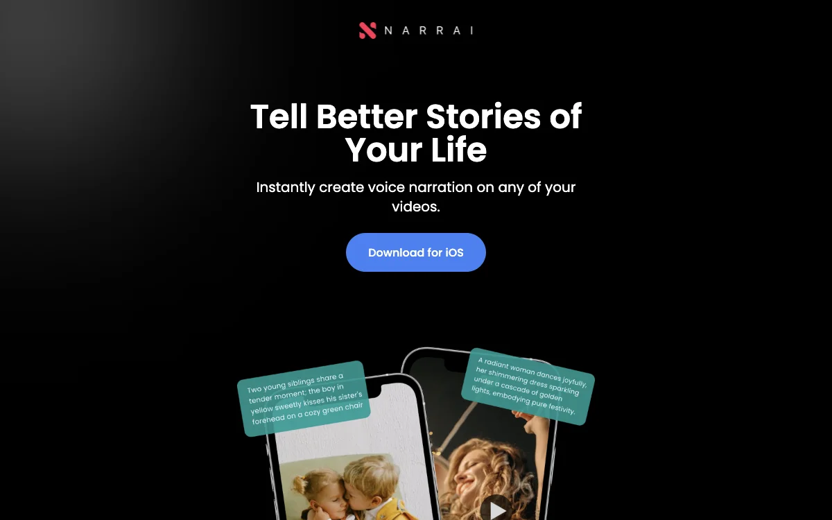 NarrAI: Transform Your Videos with Engaging Narration