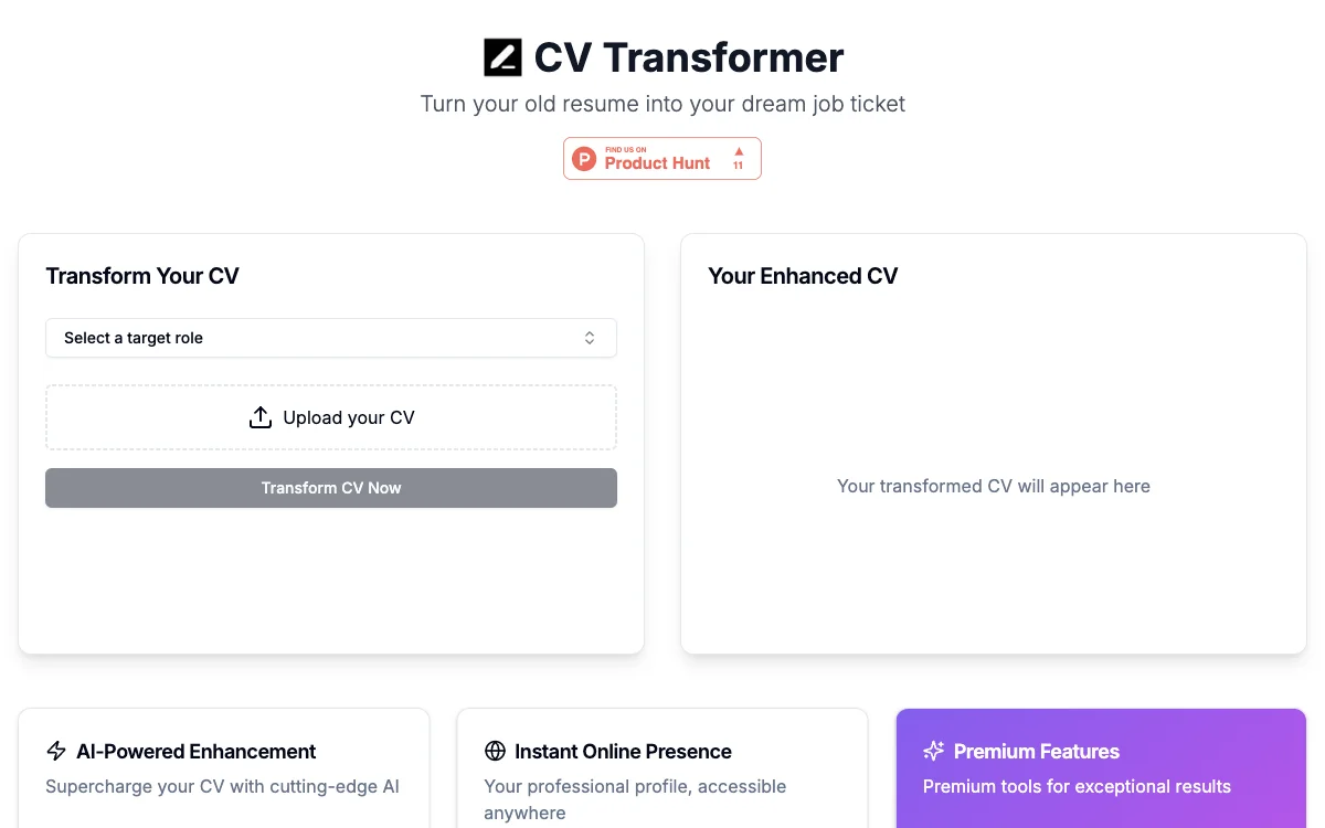 CV Transformer: Il Potenziamento AI per il Tuo CV