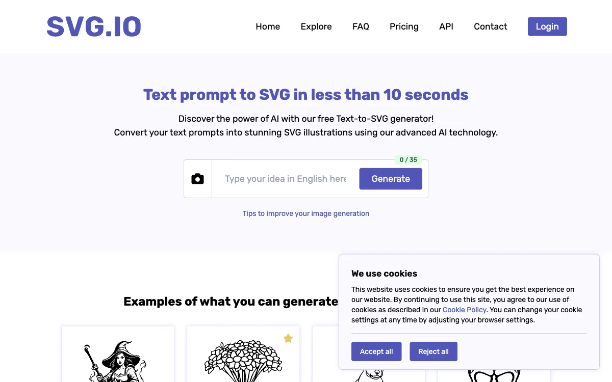 Unleash Creativity with SVG.io's Text to SVG Generator