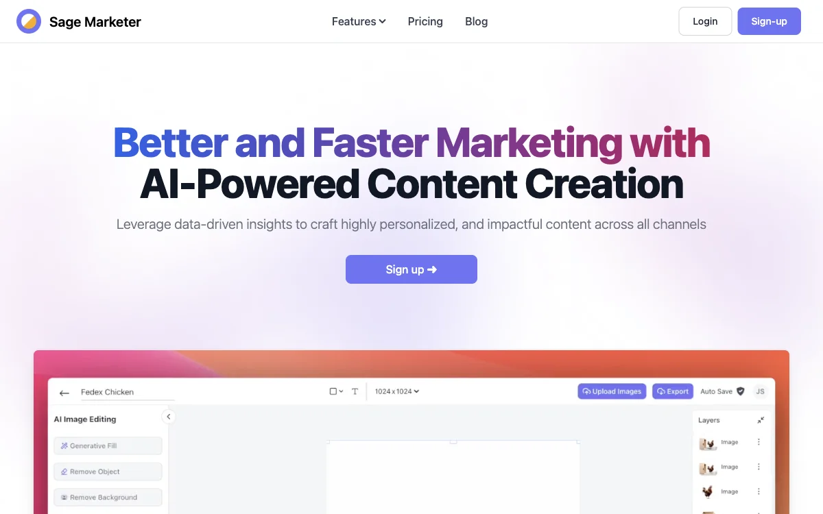 Sage Marketer: Unleashing Data-Driven Content Creation