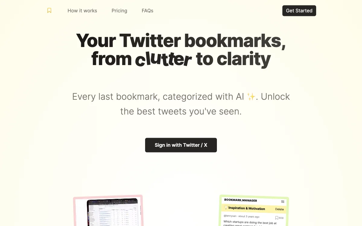 Bookmarks Manager: Twitter-Bookmarks in Klarheit verwandeln