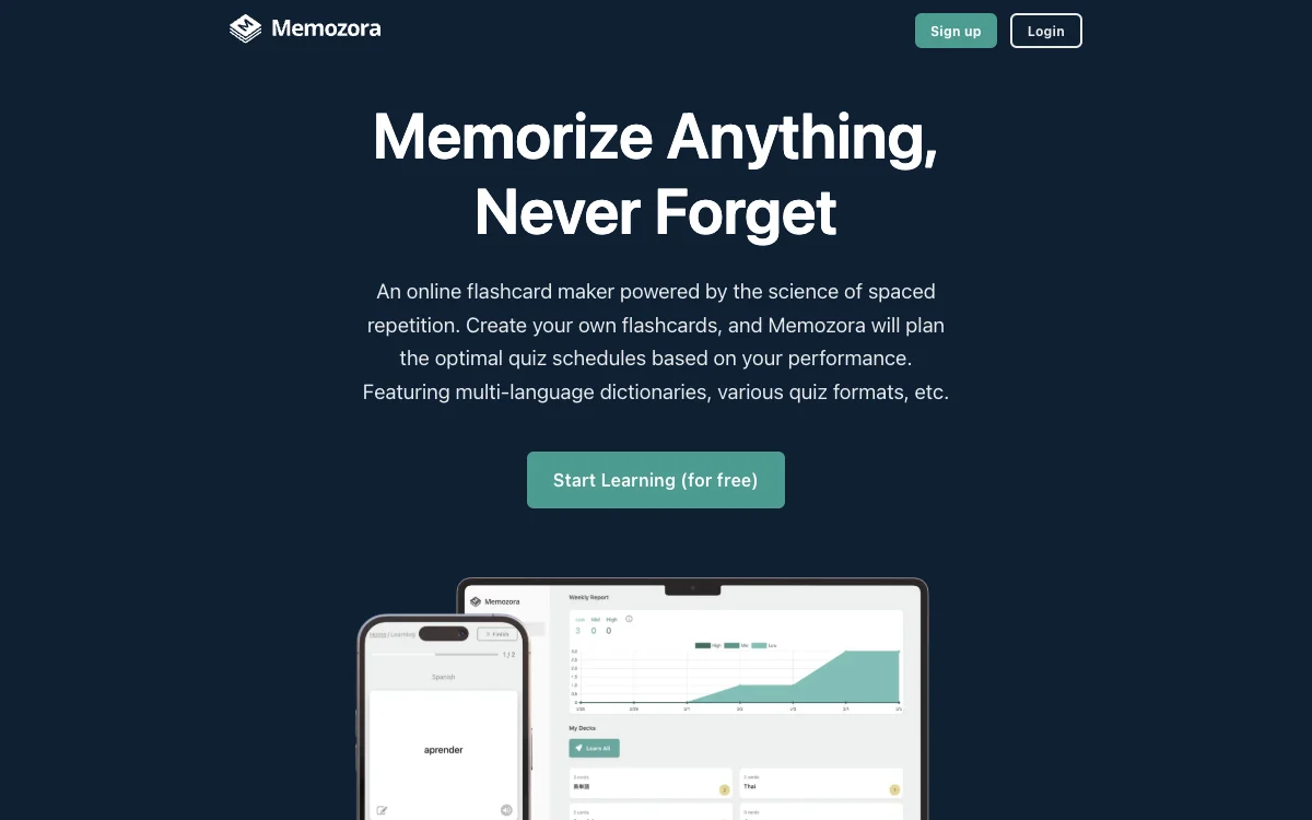 Memozora: The AI-Powered Flashcard Maker for Effective Learning