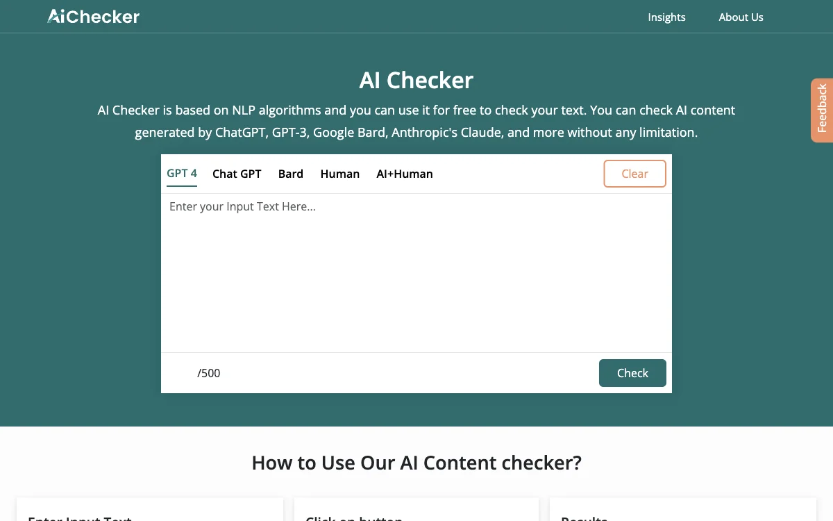 AI Checker: Detect AI-Generated Content with Ease and Ensure Writing Originality