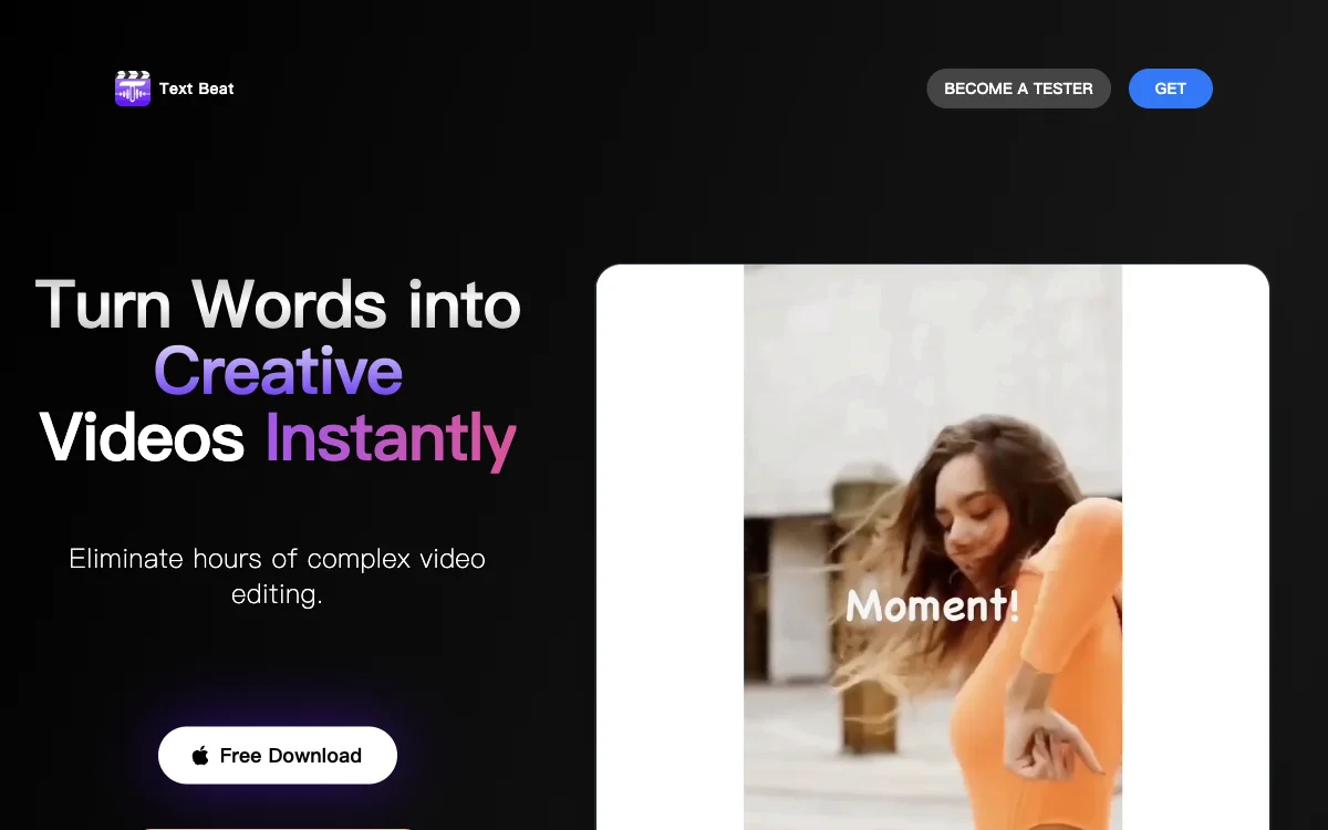 Text Beat - Instant AI Video Creator for Effortless Content Creation