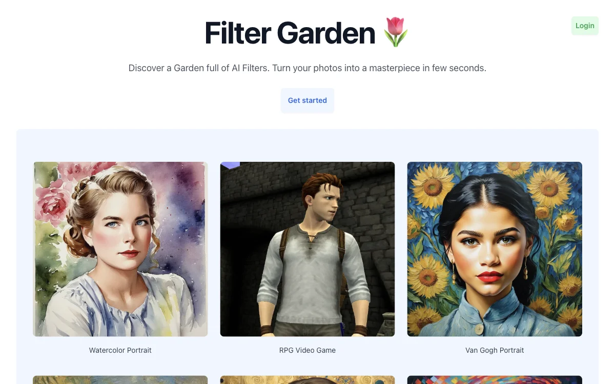 Filter Garden: AI-Powered Photo Editing for Stunning Results