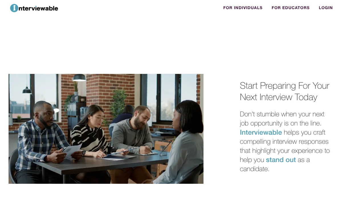 Interviewable: Prepare for Success with Personalized Feedback