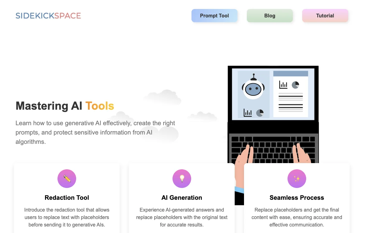 Sidekickspace - Your AI Sidekick for Mastering Generative AI Tools