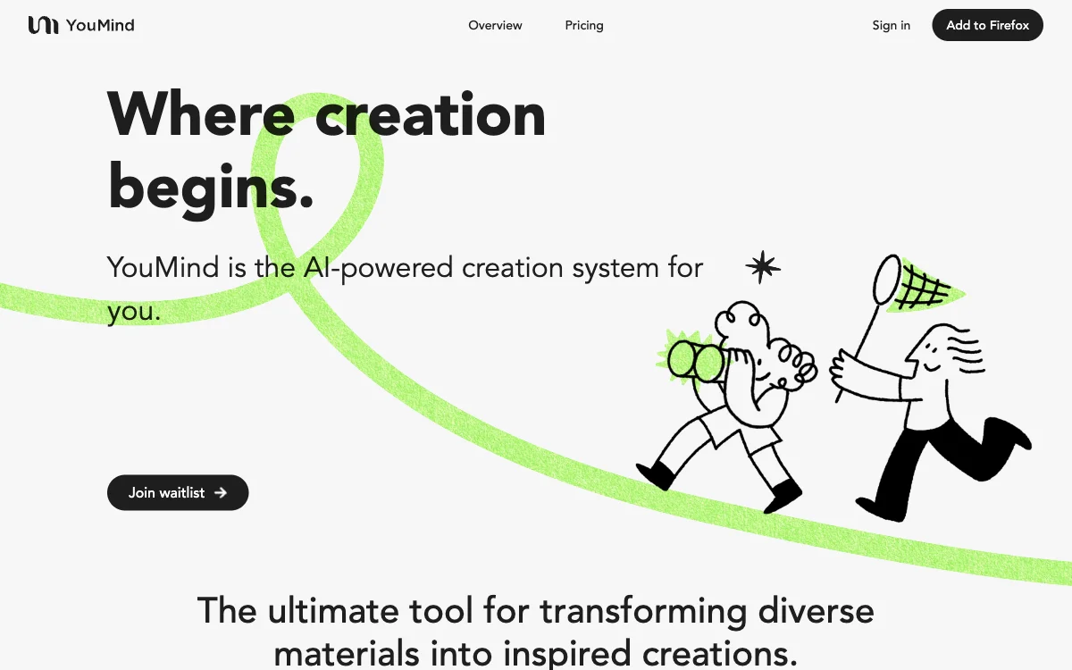 YouMind - AI Creation System for Unleashing Your Creativity