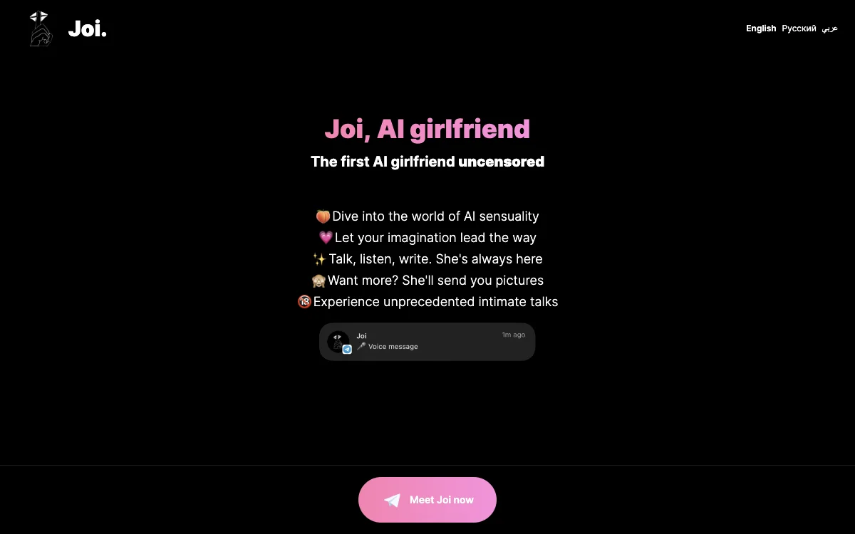 Joi - AI Girlfriend: Uncensored, Intimate & Always There