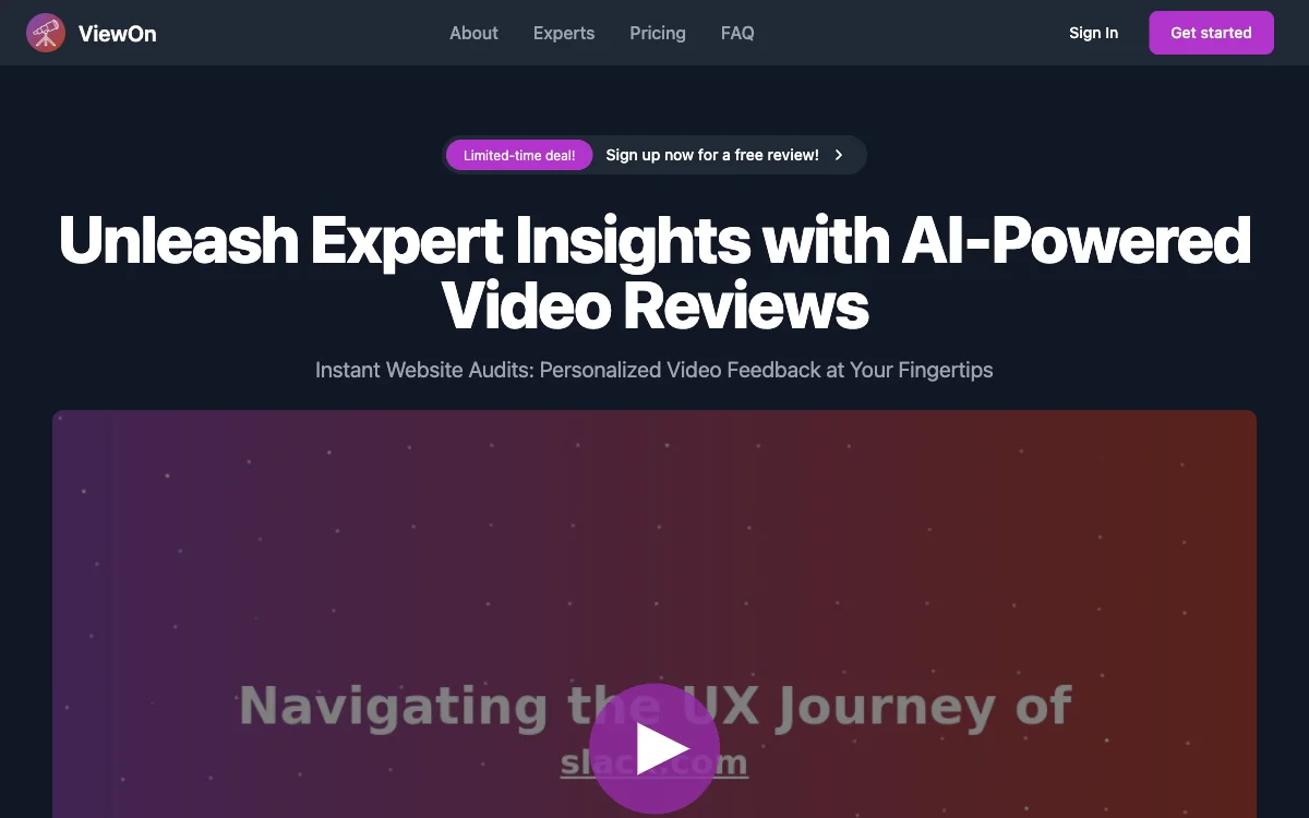 Enhance Your Website with AI Video Reviews - ViewOn