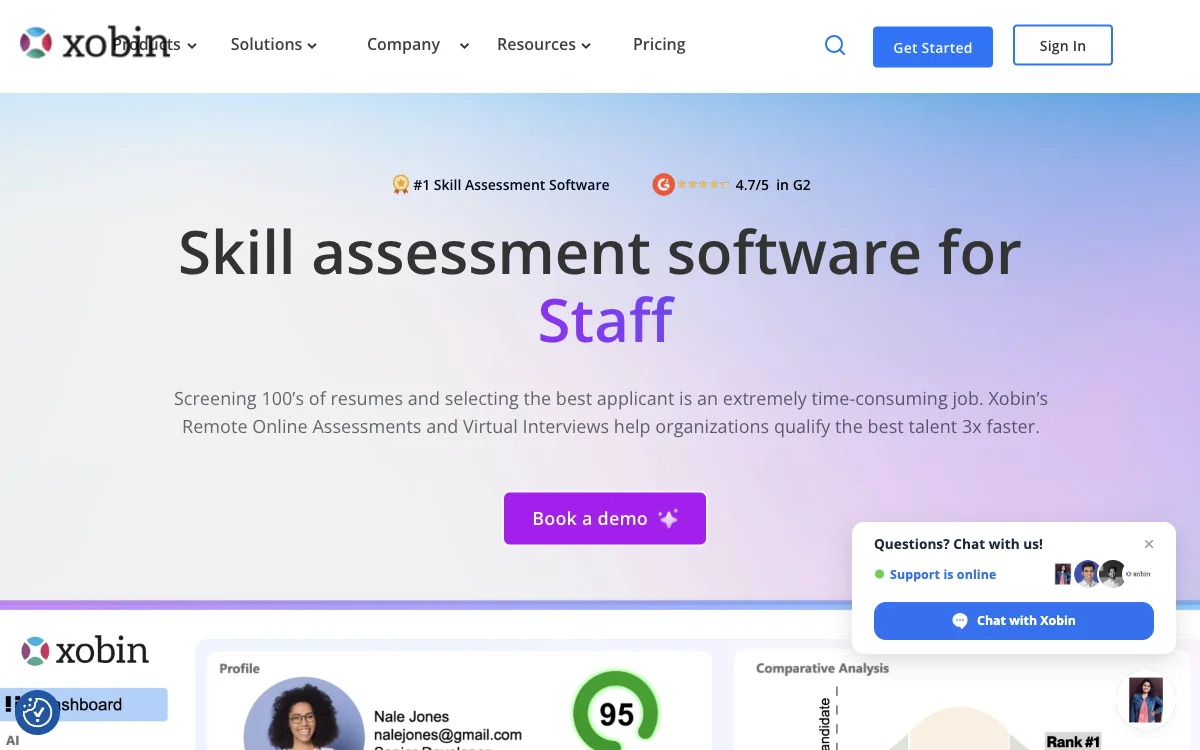 Xobin: The Ultimate AI-Powered Skill Assessment and Psychometric Testing Tool for Faster Hiring