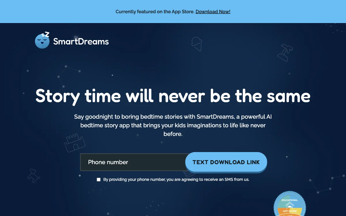 SmartDreams: Igniting Kids' Imaginations with AI Bedtime Stories