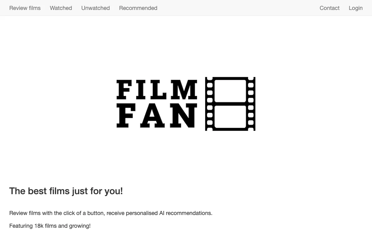 FilmFan - Discover Personalized AI Movie Recommendations