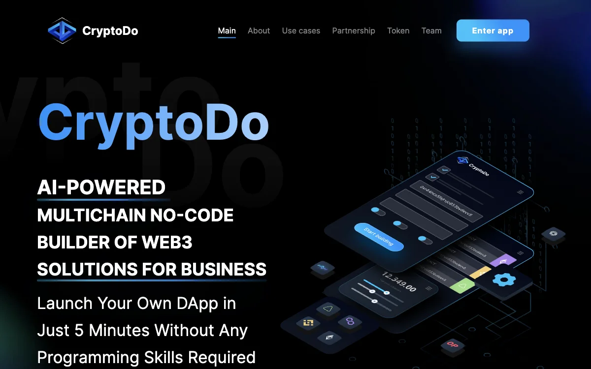 Build Web3 with CryptoDo: No-Code Blockchain Builder