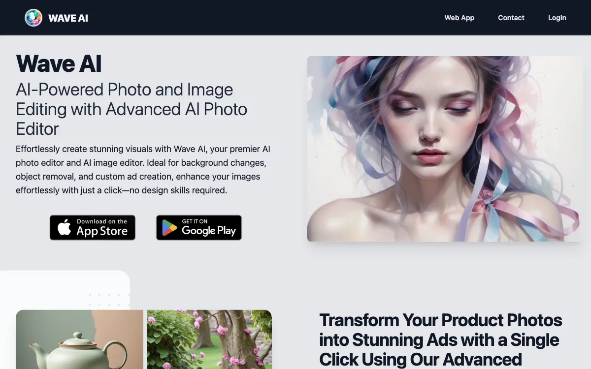 WaveAI - Your Premier AI Photo Editor for Stunning Visuals