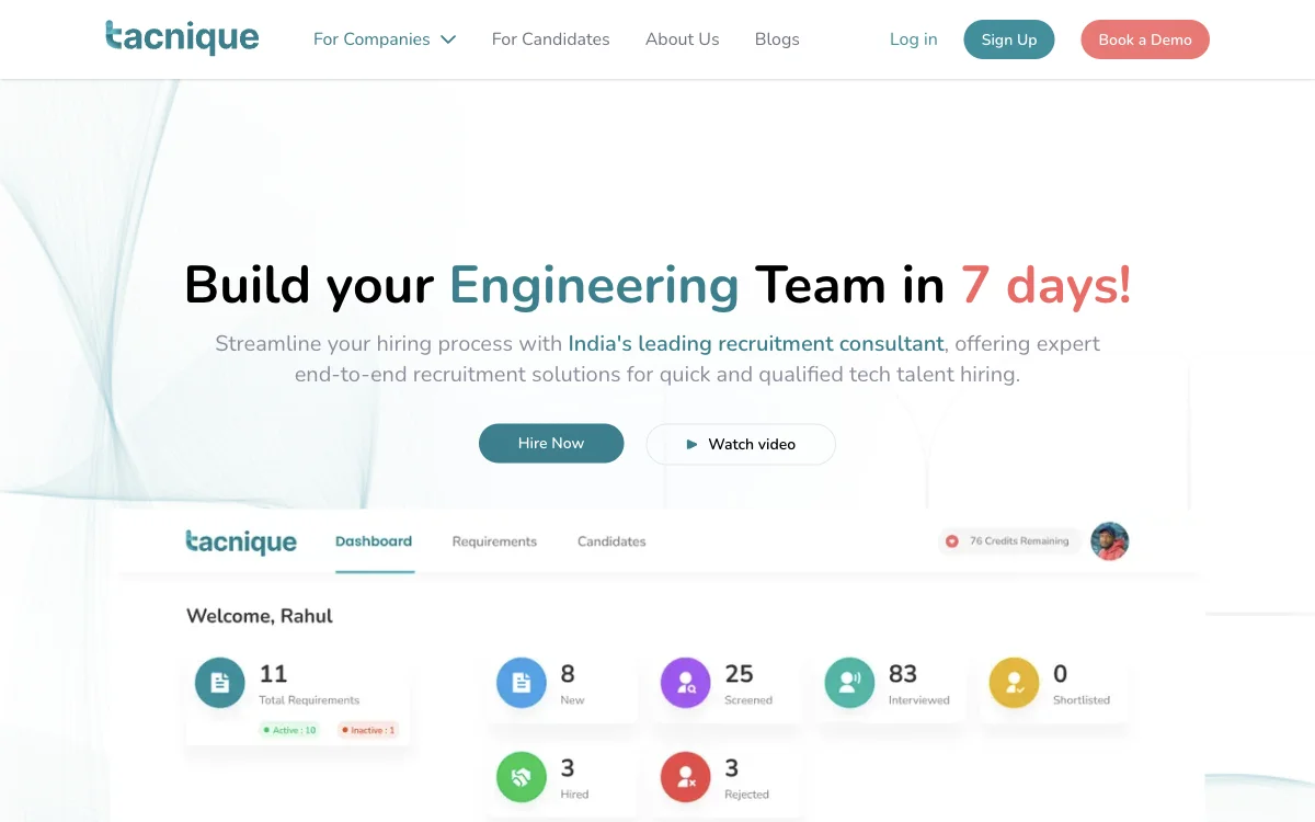 Tacnique: Revolutionizing Tech Hiring with AI