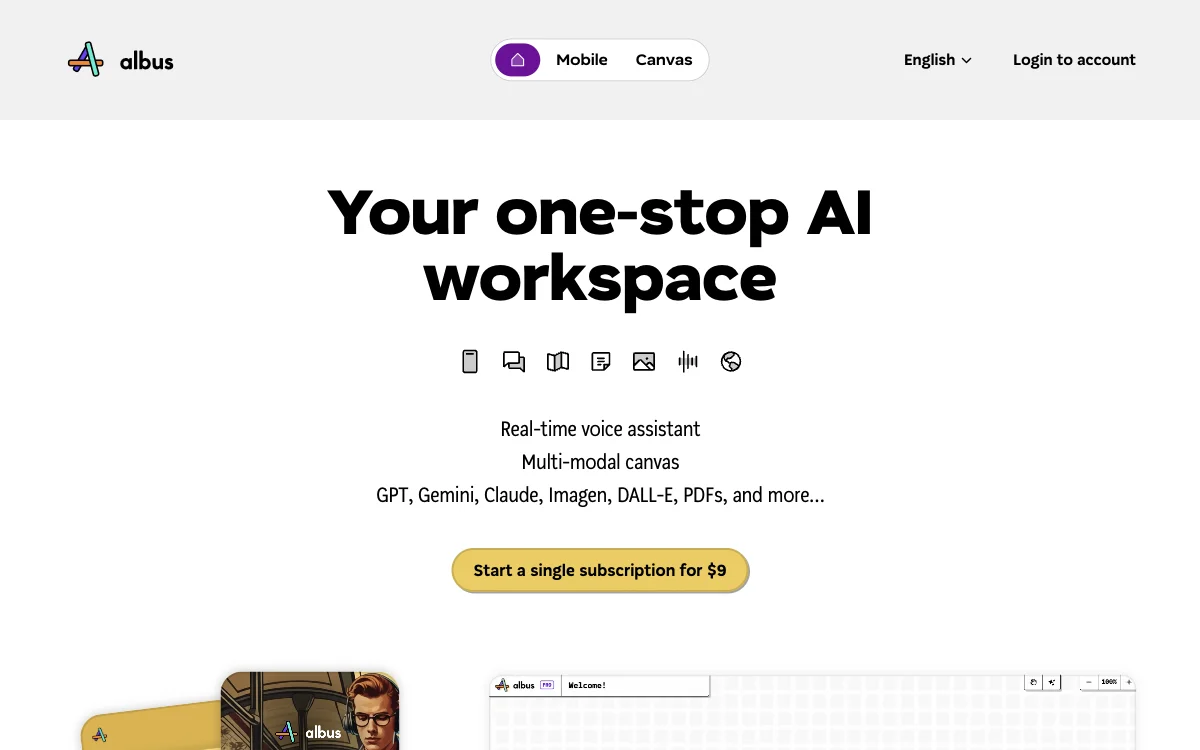 Albus AI: Your AI-Powered Workspace for Enhanced Productivity and Creativity