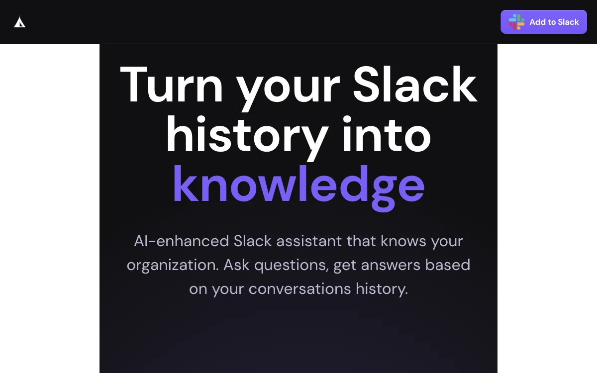 TribalBase: The AI-Enhanced Slack Assistant for Knowledge from History