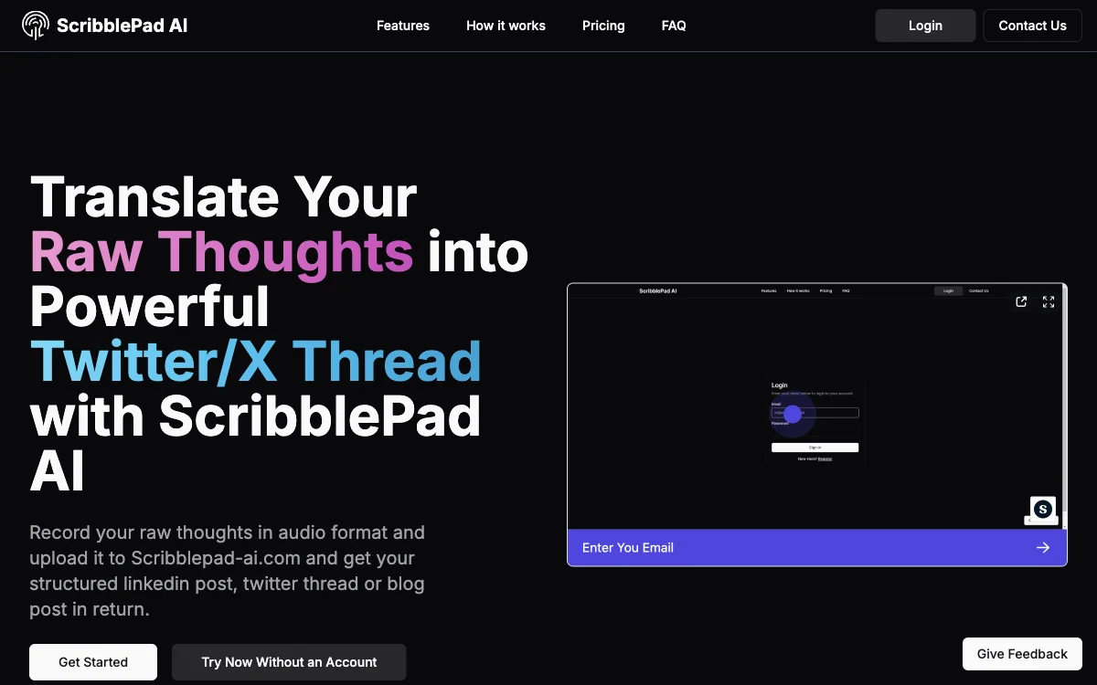 ScribblePad AI: Translate Your Thoughts into Impactful Structured Content