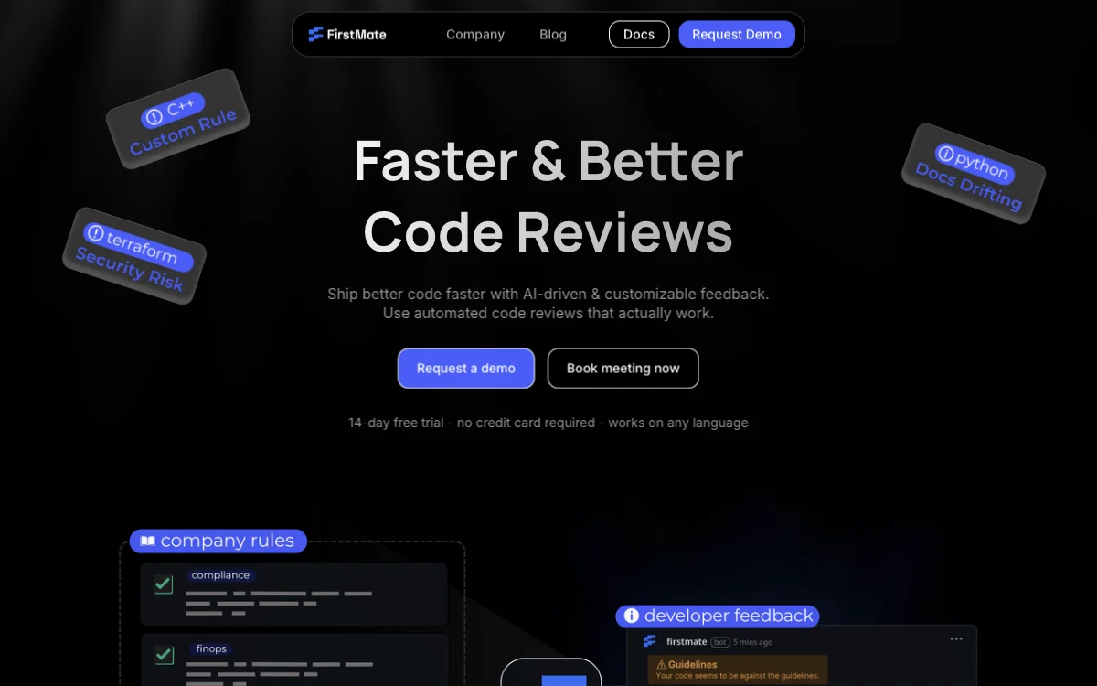 FirstMate: Revolutionizing Code Reviews with AI