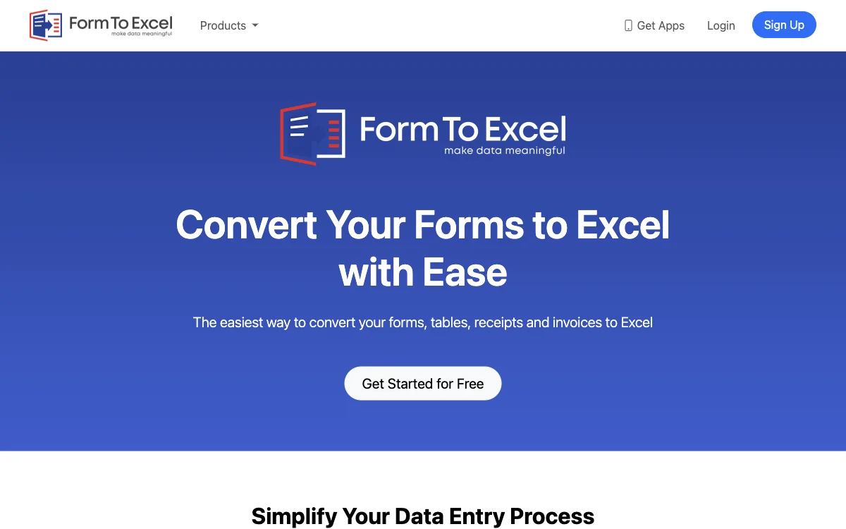 FormToExcel: Effortlessly Convert Forms to Excel with AI