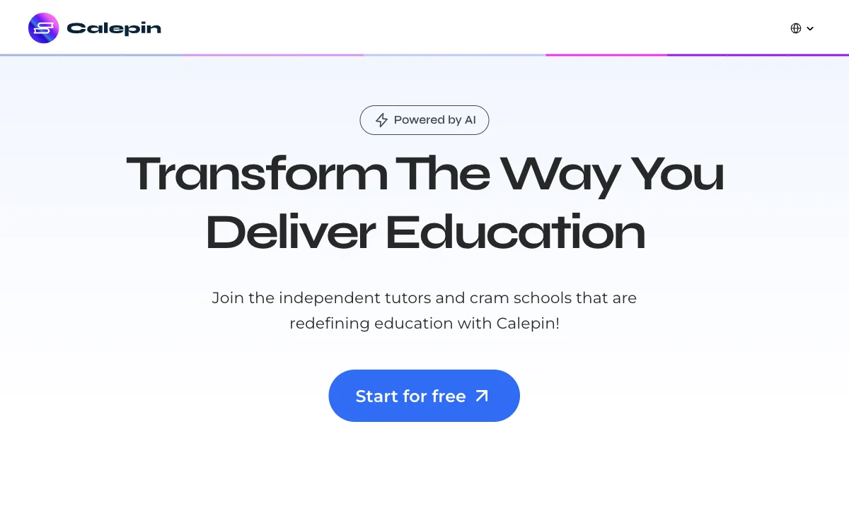 Calepin: Revolutionizing Tutoring with AI