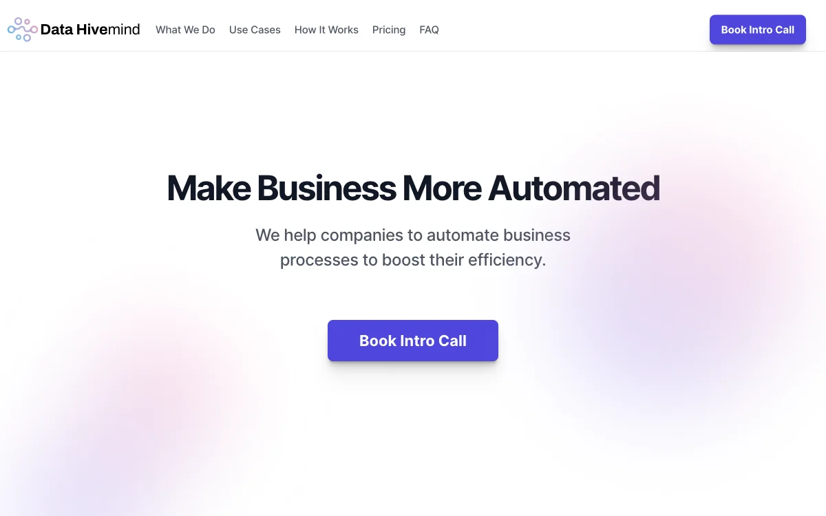 Data Hivemind: Automating Business Processes with AI for Enhanced Efficiency