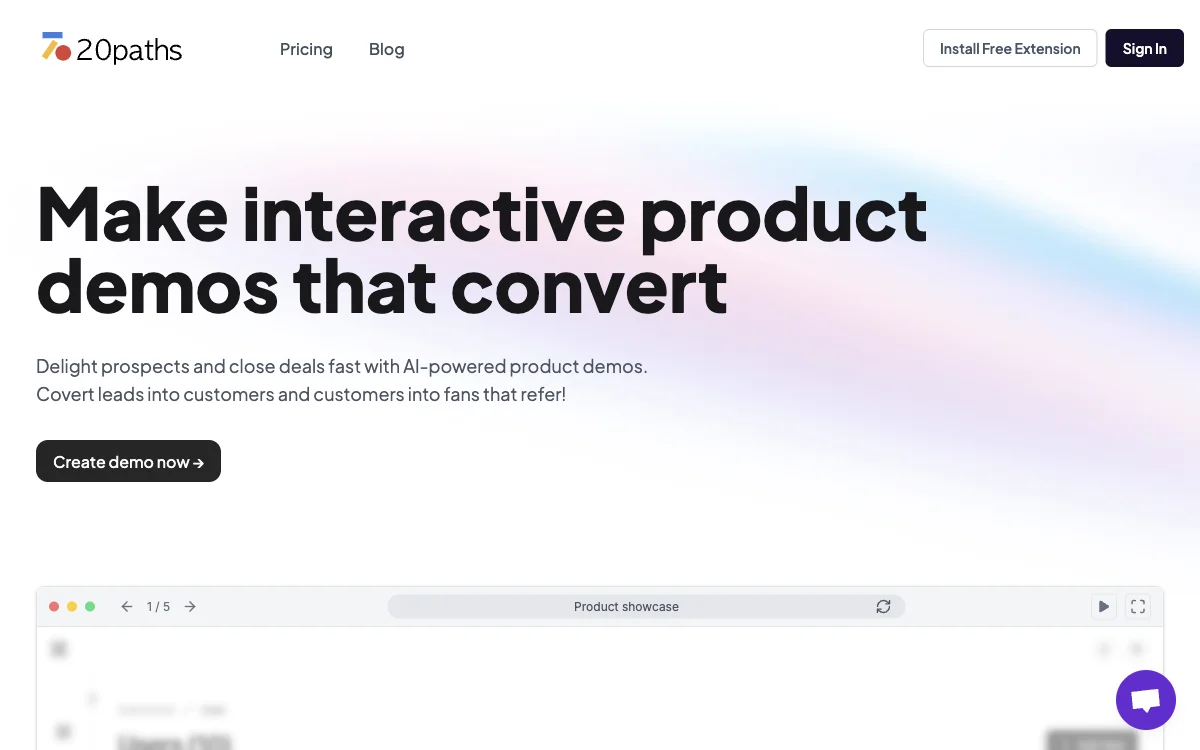 20Paths: AI-Powered Product Demos for Quick Conversions