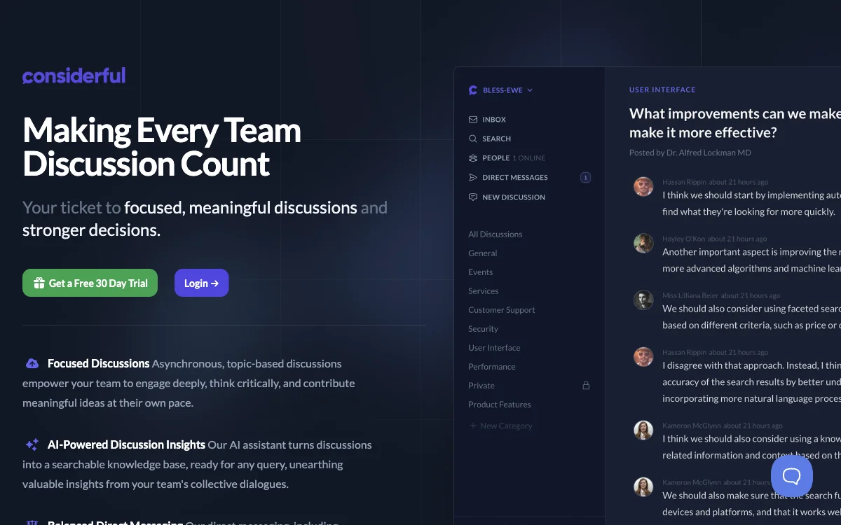 Considerful: Enhancing Team Productivity with AI-Powered Communication