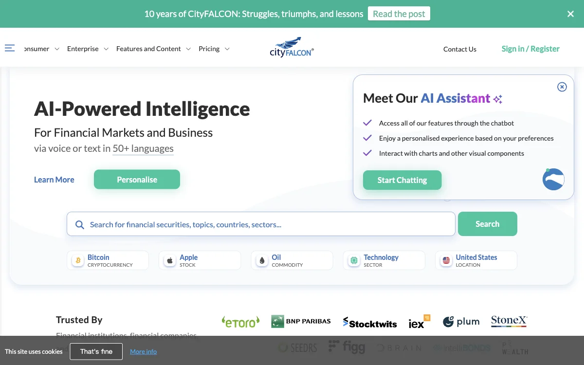 CityFALCON: Unleashing AI-Powered Financial Insights