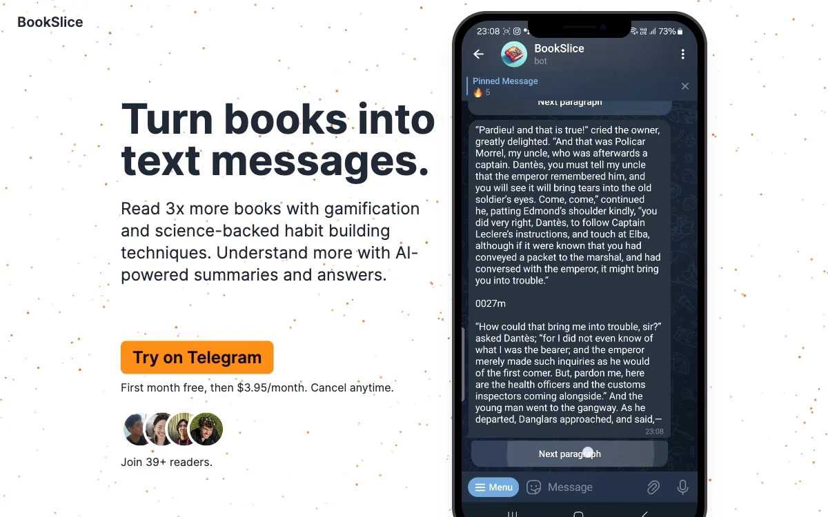 BookSlice: Read 3x More Books with AI-Powered Features and Gamification